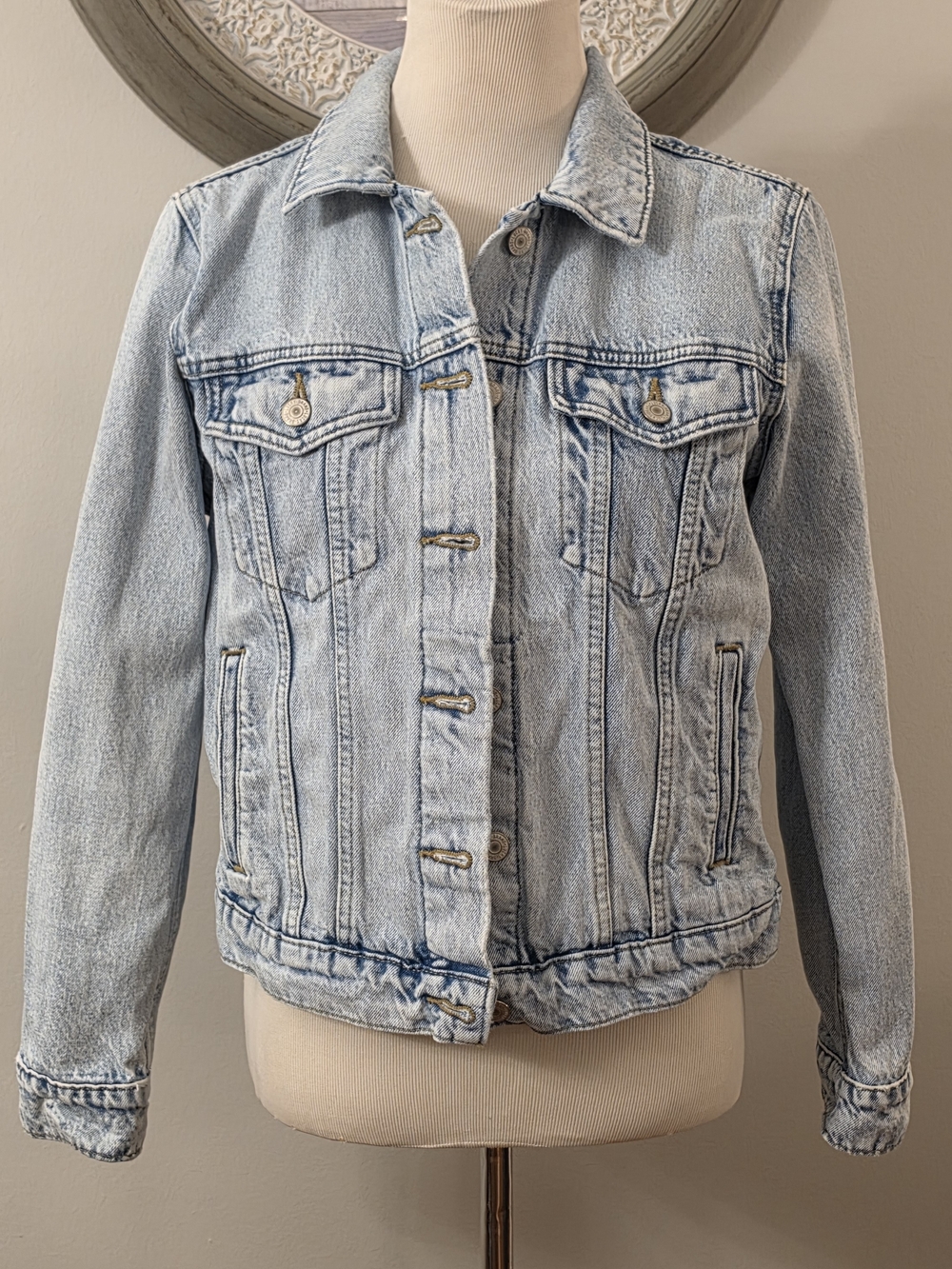Lucky Brand Light Blue Denim Trucker Jacket